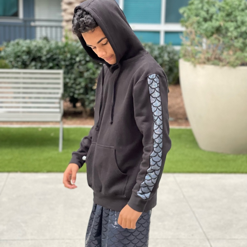 Mer Hoodie Unisex Black Siren